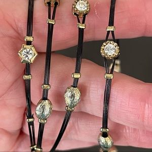 Set of four wire bracelets
